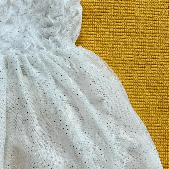 White Sleeveless Baby Dress - Picture 3 of 5